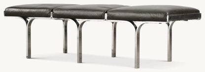 1960s Link Leather Bench