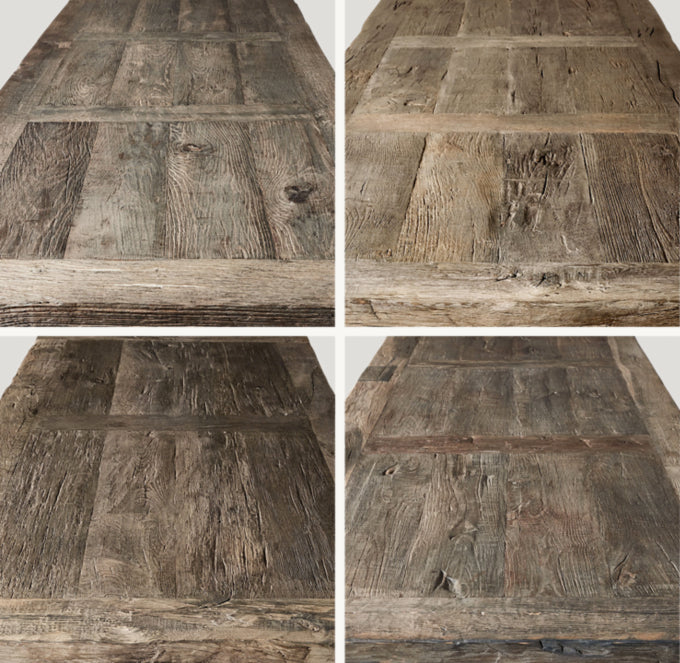 Reclaimed Rustic Oak Parsons Dining Table