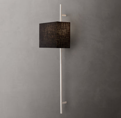 Vela Octagonal Bar Sconce - Rectangular Shade