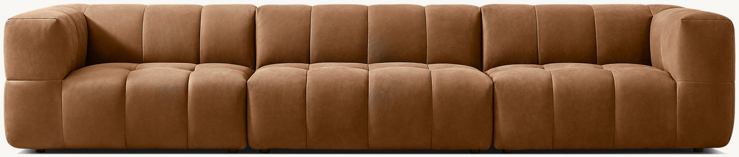 Dario Modular Leather 3-Piece Sofa