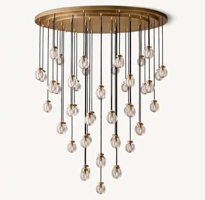 Pearl Round Chandelier 60"