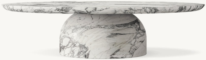 Cupola Carved Round Coffee Table