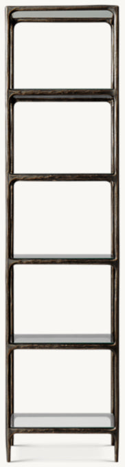 Thaddeus Narrow Glass Shelving