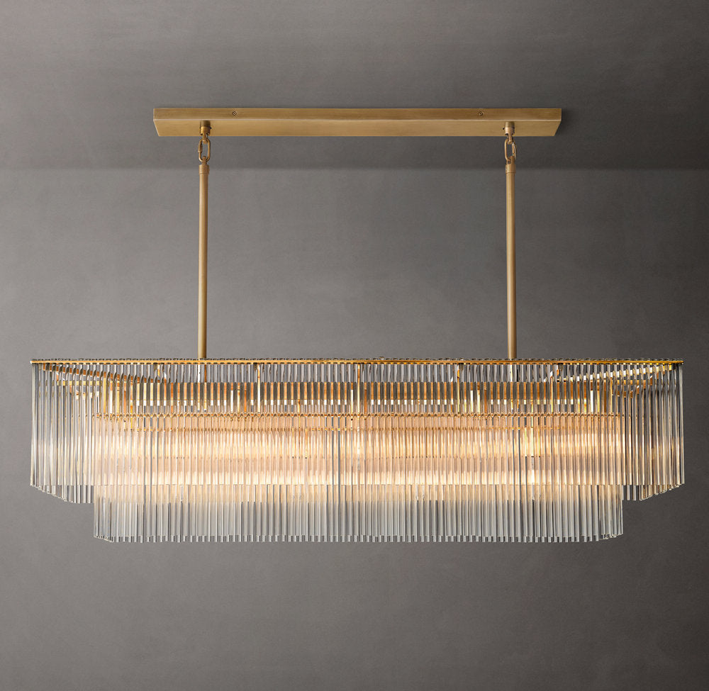 Amadeo Rectangular Chandelier 54"