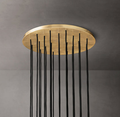 Boule De Cristal Clear Glass Round Cluster Chandelier 24"