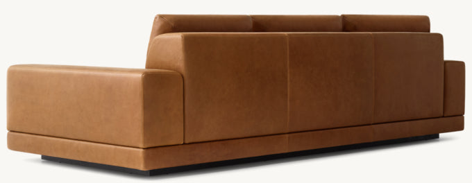 Cortona Leather Full Cushion Back Sofa