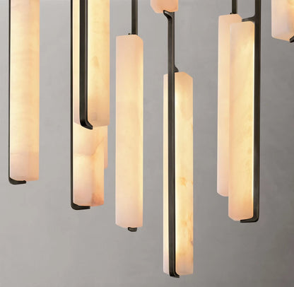 Audubon Alabaster Round Chandelier 56"