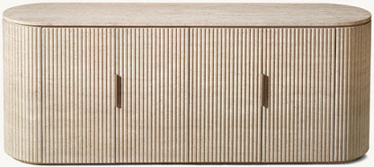 Byron Reeded Stone 4-door Sideboard