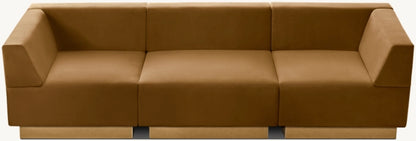 Harvey Probber Cubo Raked Modular 3-Piece Sofa