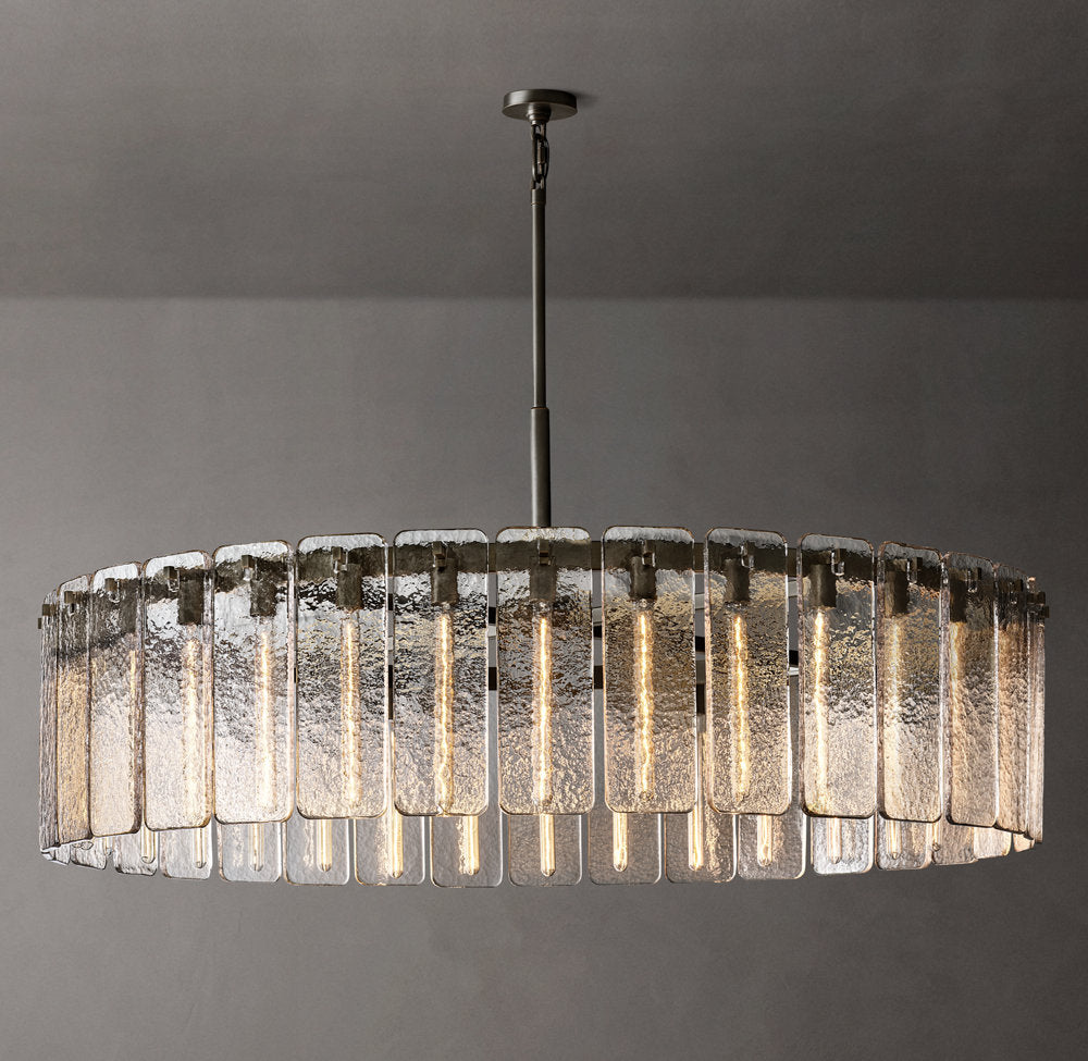 Calamette Glass Round Chandelier 60"