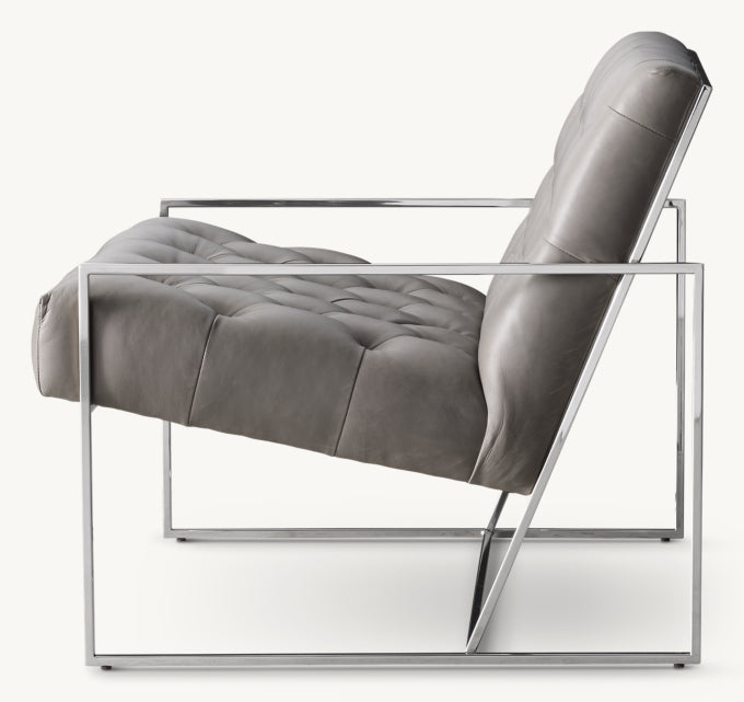 Marsden tufted Leather Chair