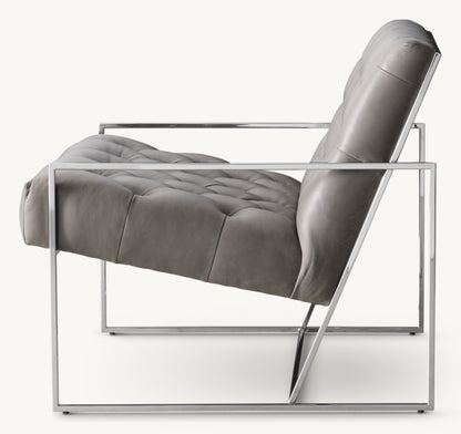 Marsden tufted Leather Chair