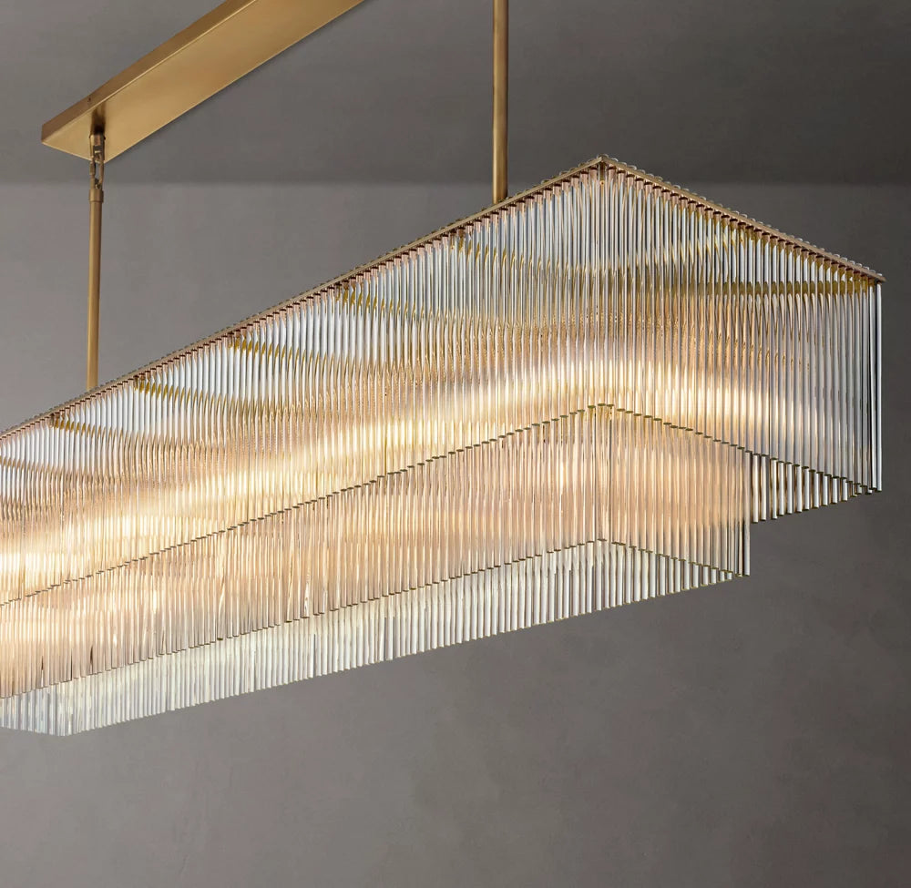 Amadeo Rectangular Chandelier 72"