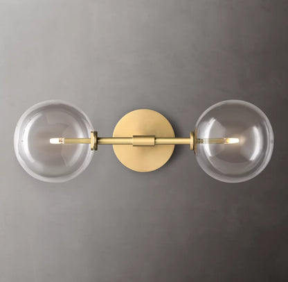 Glass Globe Linear Sconce