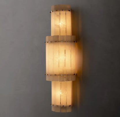 San Marco Alabaster Grand Round Sconce