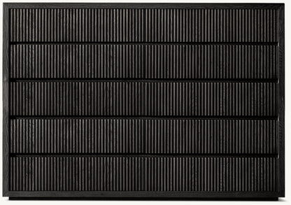 Reclaimed Oak Reeded 12-Drawer Dresser