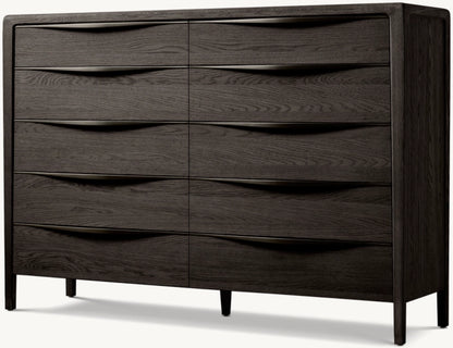 Gael Oak 10-Drawer Dresser
