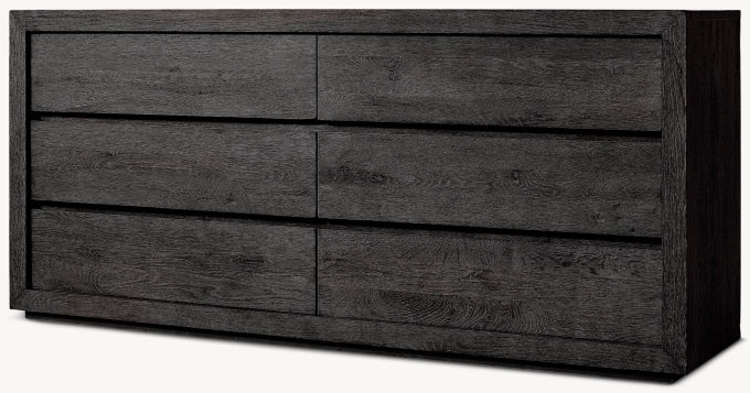 Drifted Reclaimed Oak 6-Drawer Dresser
