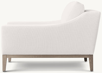 Italia Slope Arm Chair - Oak Base