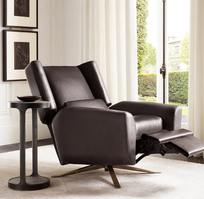 Luke Leather Swivel Recliner