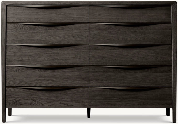 Gael Oak 10-Drawer Dresser