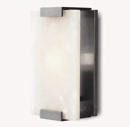 Hand-Carved Alabaster Sconce