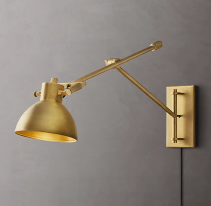 Machinist Swing-Arm Task Sconce