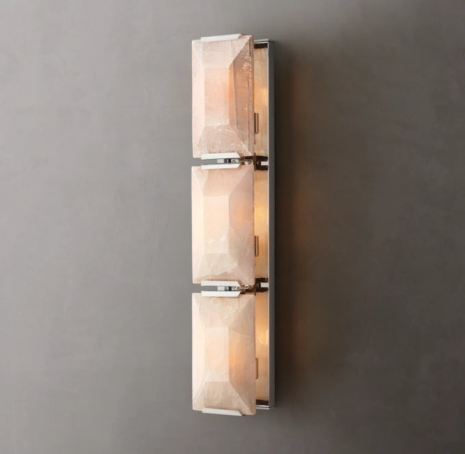 Harlow Calcite Triple Sconce