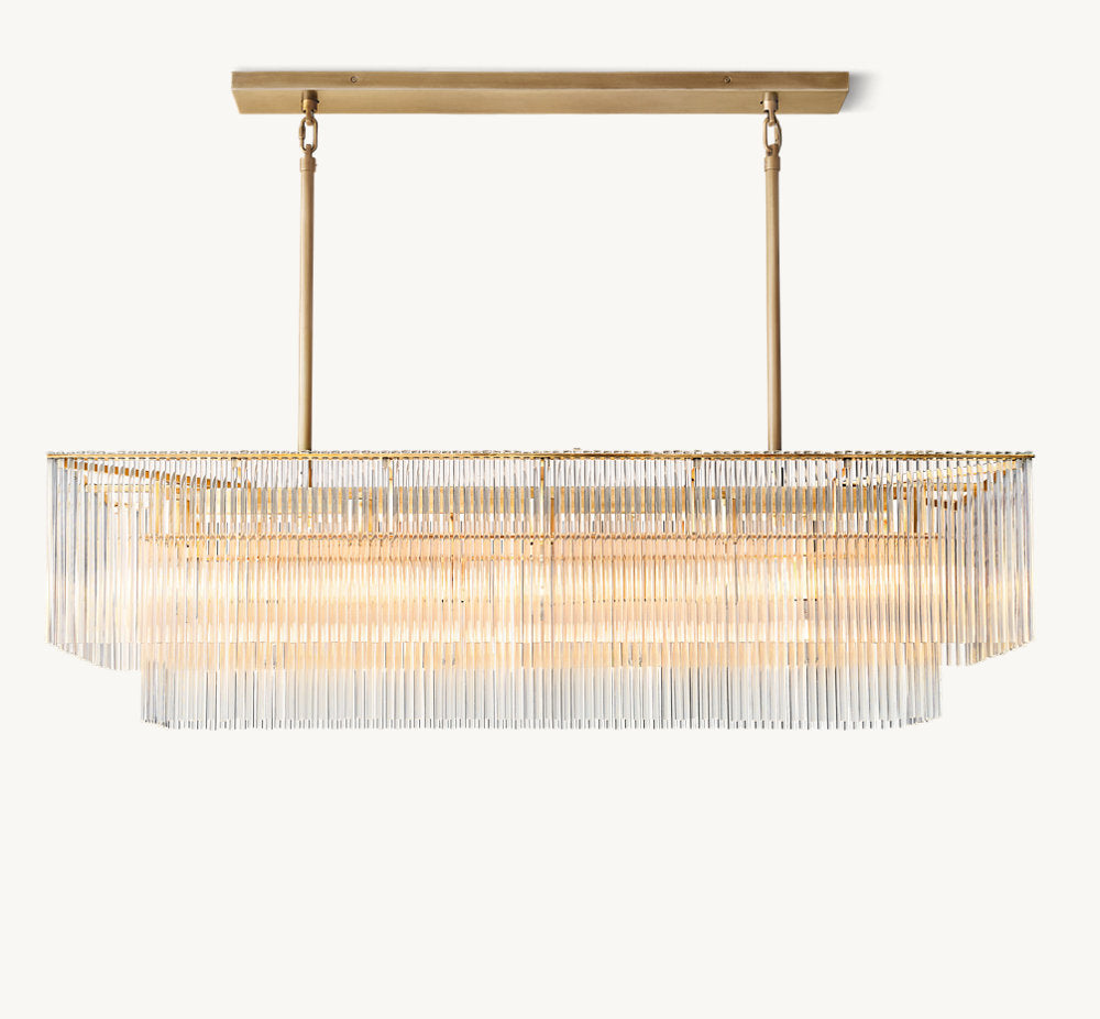 Amadeo Rectangular Chandelier 54"