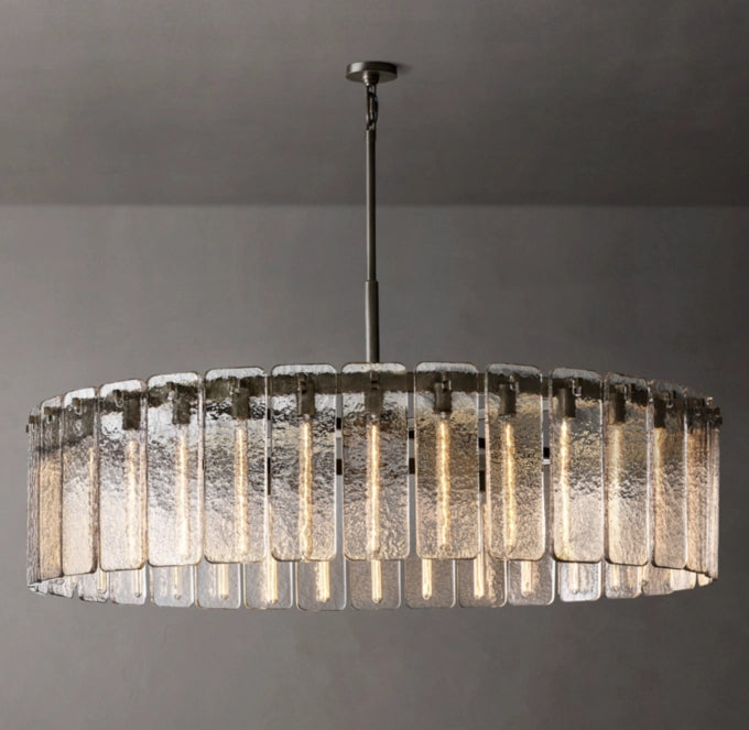 Calamette Glass Round Chandelier 60"