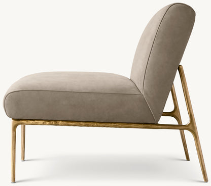 Thaddeus Leather Armless Chair