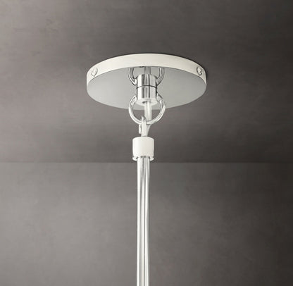 Boule De Cristal Clear Glass Rod Pendant