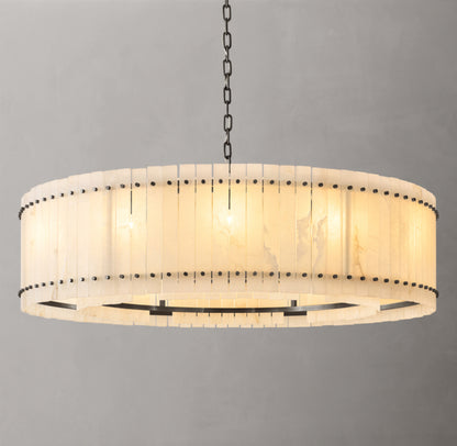 San Marco Alabaster Round Chandelier 60"