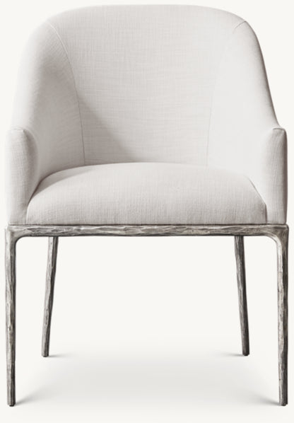 Thaddeus Slope Fabric Dining Armchair