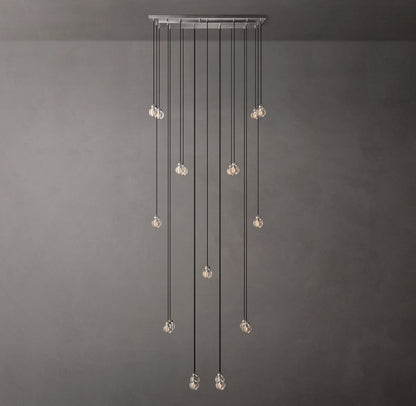 Pearl Rectangular Chandelier 54"