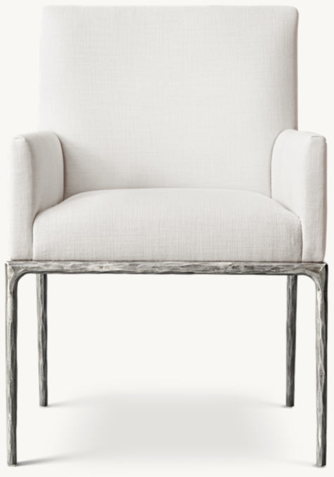 Thaddeus Track Fabric Dining Armchair