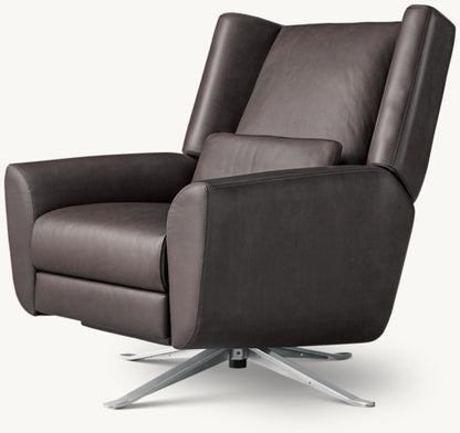 Luke Leather Swivel Recliner
