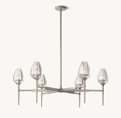 Tulip Round Chandelier 42"