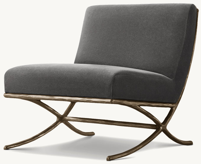 Thaddeus X-Base Slipper Chair