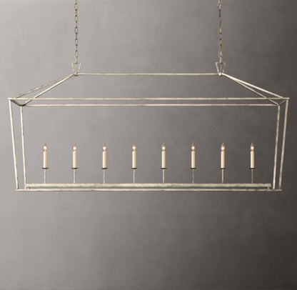 19th C. English Openwork Rectangular Chandelier 72"