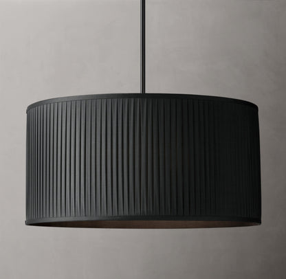 Reed Pleated Drum Pendant