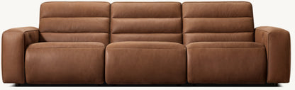 Chelsea Recliner Modular Leather 3-Piece Sofa