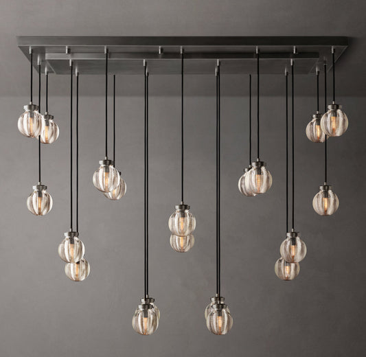 Pearl Rectangular Chandelier 54"
