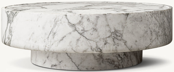 Vitolo Carved Round Coffee Table