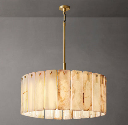 Calamette Onyx Round Chandelier 36"