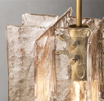 Lattice Smoke Glass Pendant