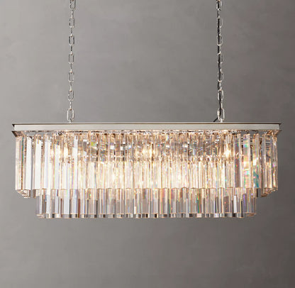 1920s Odeon Rectangular Chandelier 40"