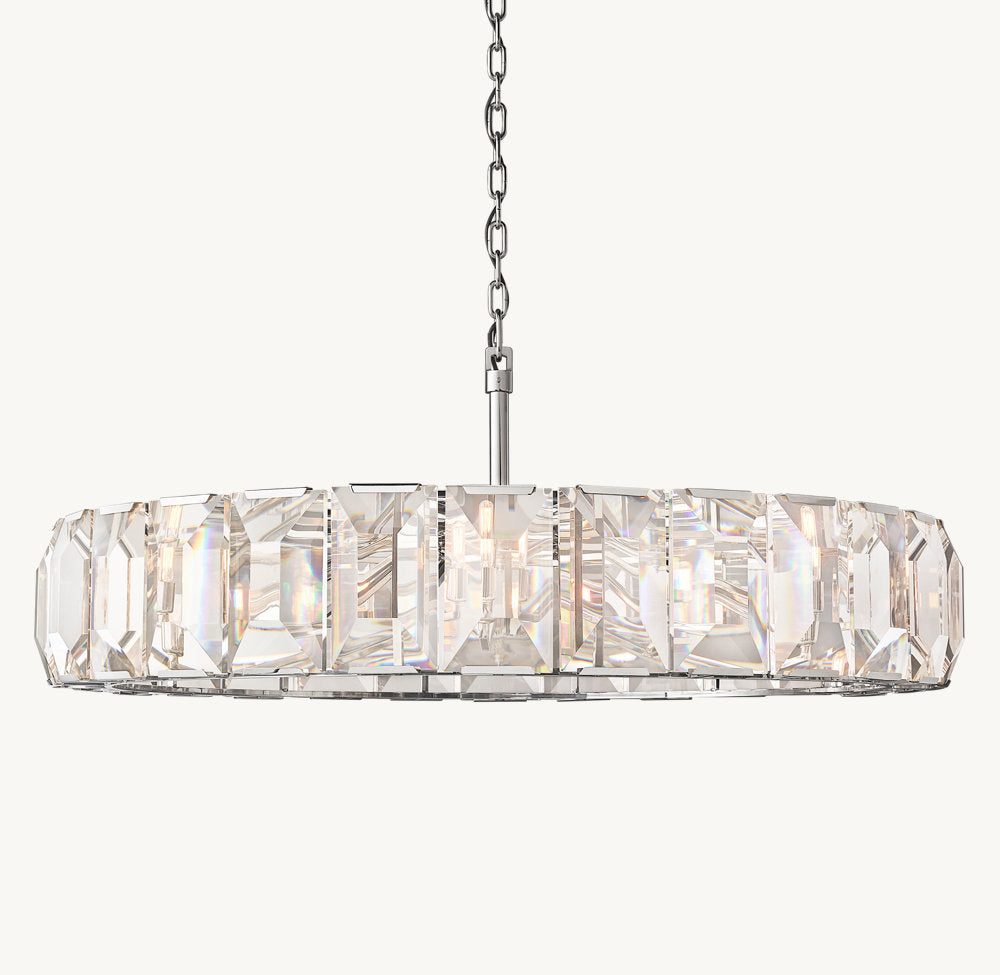 Harlow Crystal Round Chandelier 60"