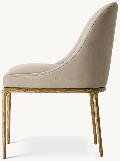 Thaddeus Slope Leather Dining Side Chair