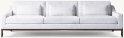 Italia Slope Arm 3-Cushion Sofa - Metal Base